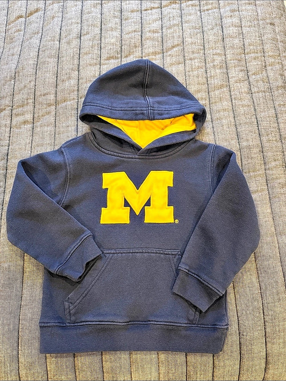 University of Michigan M Hoodie Boys Size 4T Like New
